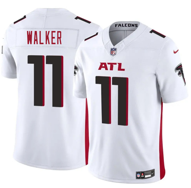 Men's Atlanta Falcons #11 Jalon Walker White 2025 Draft F.U.S.E. Vapor Untouchable Limited Stitched Football Jersey